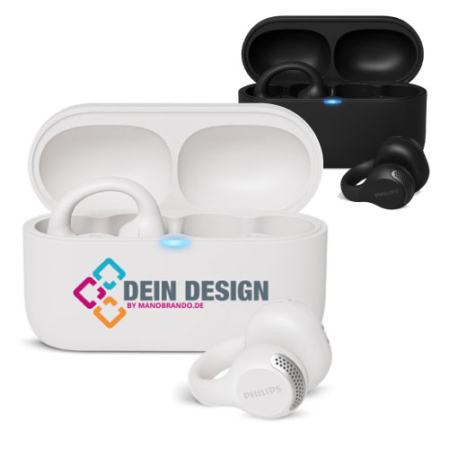Philips Kopfhörer Open Car mit Logo | schwarz weiss