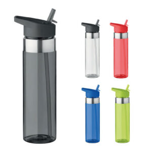 Sport Trinkflasche Tritan mit Strohhalm | Werbeartikel