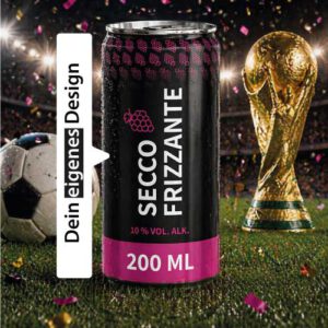 wm Secco in der Dose bedrucken | in deinem Design als Werbegetränk