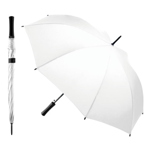 Werbeschirme mit vollflächigem Allover-Werbedruck