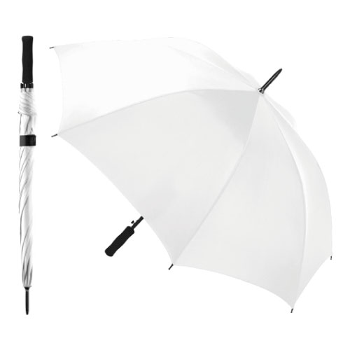 Werbeschirme mit vollflächigem Allover-Werbedruck