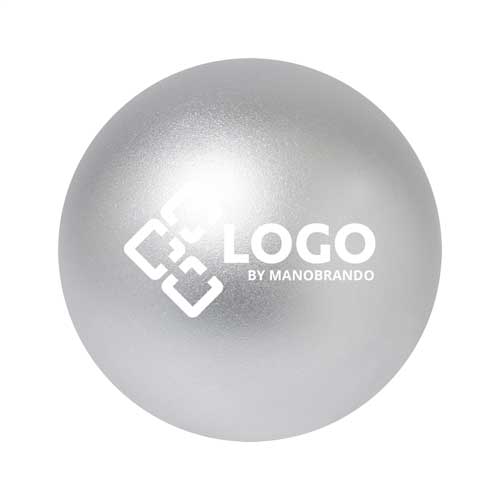 Antistressball Silbern mit Logo bedrucken lassen | Werbeartikel