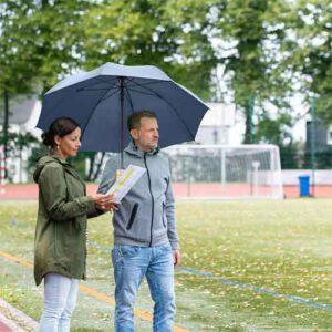 Fare Regenschirm mit Logo bedrucken als Werbemittel
