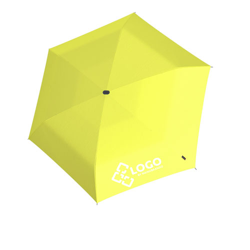 Knirps Taschenschirm neon gelb mit Logo | Premium Werbeartikel