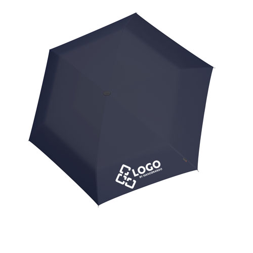 Knirps Taschenschirm X4U Navy mit Logo / Premium Werbeartikel