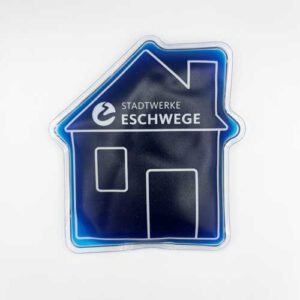 Kühlkissen Haus mit Logo / Premium Made in Germany Werbeartikel