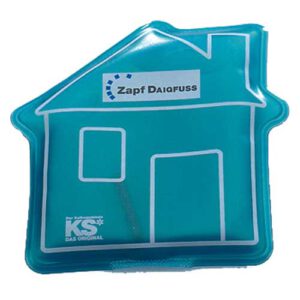 Kühlkissen/Kühlpad Haus mit Logo Druck | Made in Germany Werbeartikel