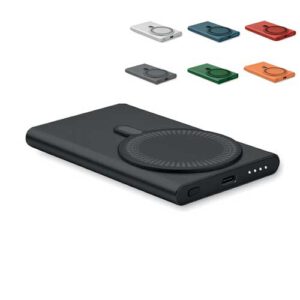 magnetische Powerbank 5000mAh mit Schnellladefunktion mit Logo Druck | Werbeartikel