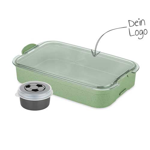 Stark Bentobox Fussball grün | Luchbox mit Logo Druck