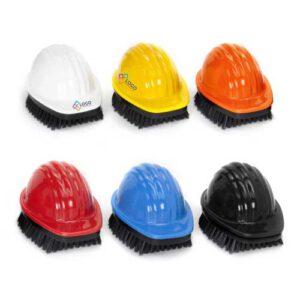 Bürste Bauhelm, cooler Werbeartikel für Bau + Handwerk mit Logo