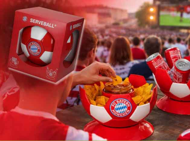 Serveball, Snackball FC Bayern / mit Logo bedrucken | ManoBrando Werbegeschenk