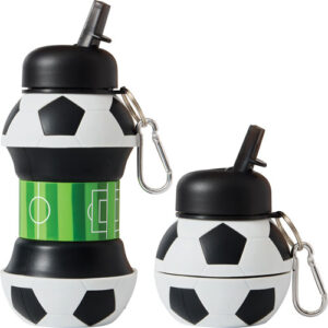 Trinkflasche Fussball faltbar | mit Logo Druck