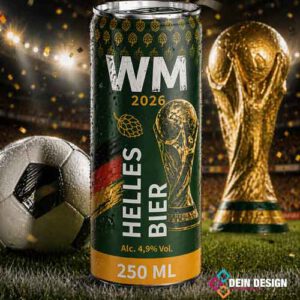 WM Dosenbier bedrucken lassen | Helles Bier in der 250 ml Dose | Werbegetränk