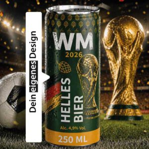WM Dosenbier bedrucken | eigenes Design als Werbegetränk