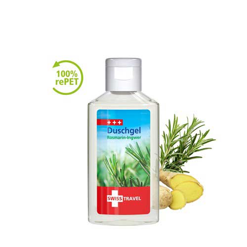 Duschgel Flasche mit Klappdeckel | bedrucken als Werbegeschenk