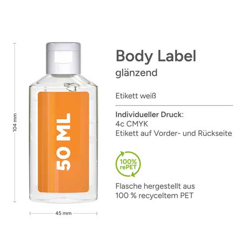 Duschgel Flasche Dekoration 50 ml
