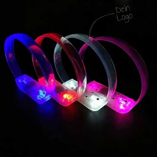 LED Leuchtarmband kaufen mit Logo Druck | Event-Werbeartikel