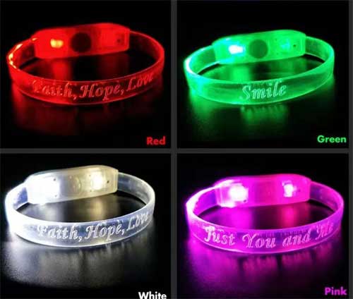 LED Eventarmband bedrucken mit Logo | Event Werbeartikel