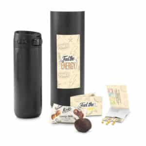 Energy to go Geschenkset mit Thermobecher / mit Logo