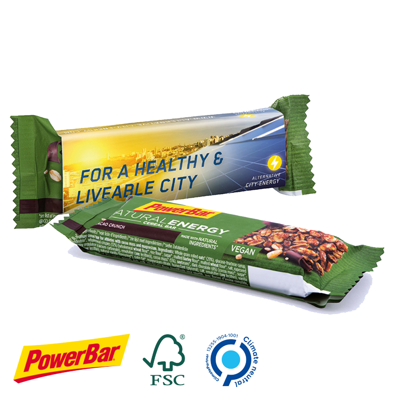 Powerbar Natural Energy Riegel bedrucken