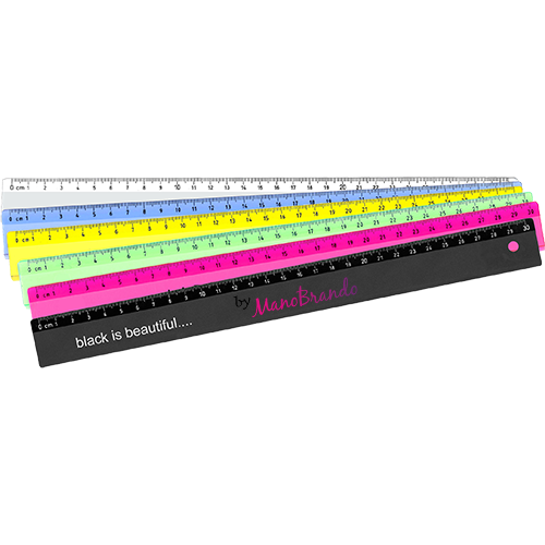 Biegsames Lineal flexibel 30 cm / Werbeartikel