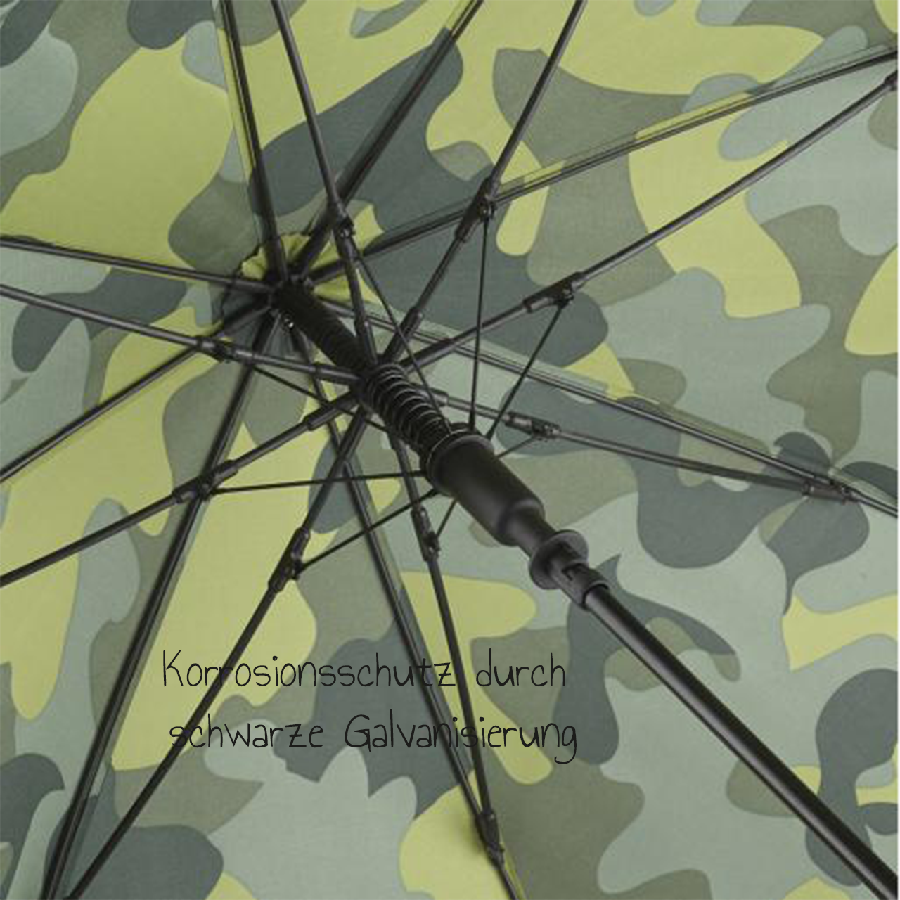 Fare Stockschirm Camouflage mit Logo Aufdruck