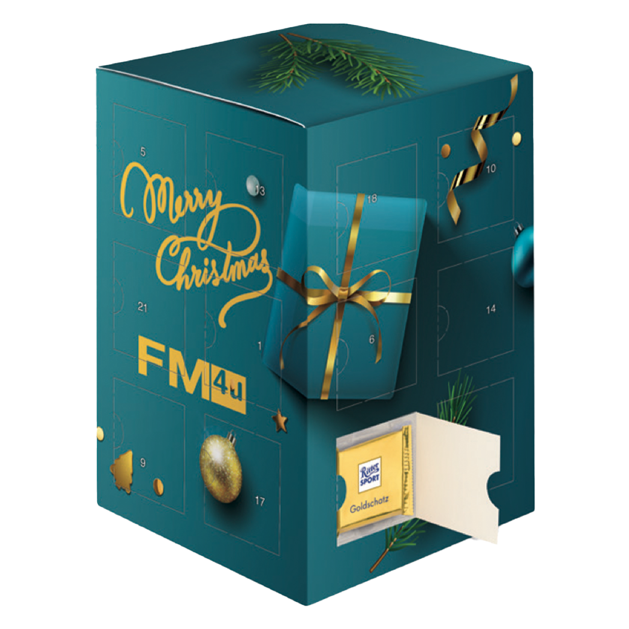 Tower Ritter-Sport Adventskalender bedruckt | Werbemittel