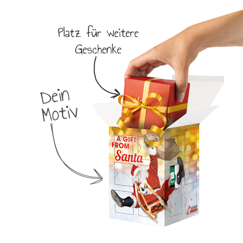 Tower-Ritter Sport Adventskalender mit Logo | Werbeartikel Tower-Ritter Sport Adventskalender mit Logo
