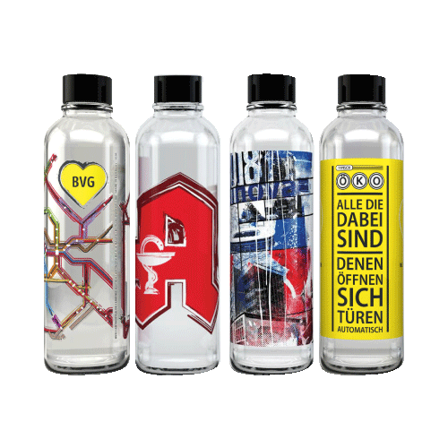 Art Bottles mit Logo