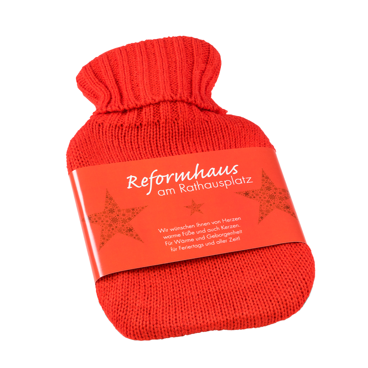 Mini-Wärmflasche rot Werbemittel
