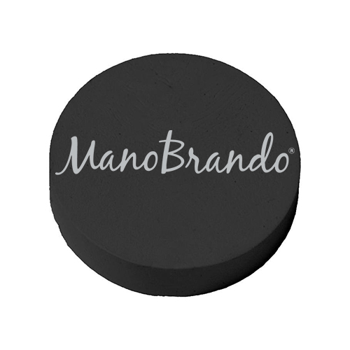 Radiergummi rund schwarz bedrucken mit Logo als Werbeartikel Radiergummi rund schwarz bedrucken mit Logo