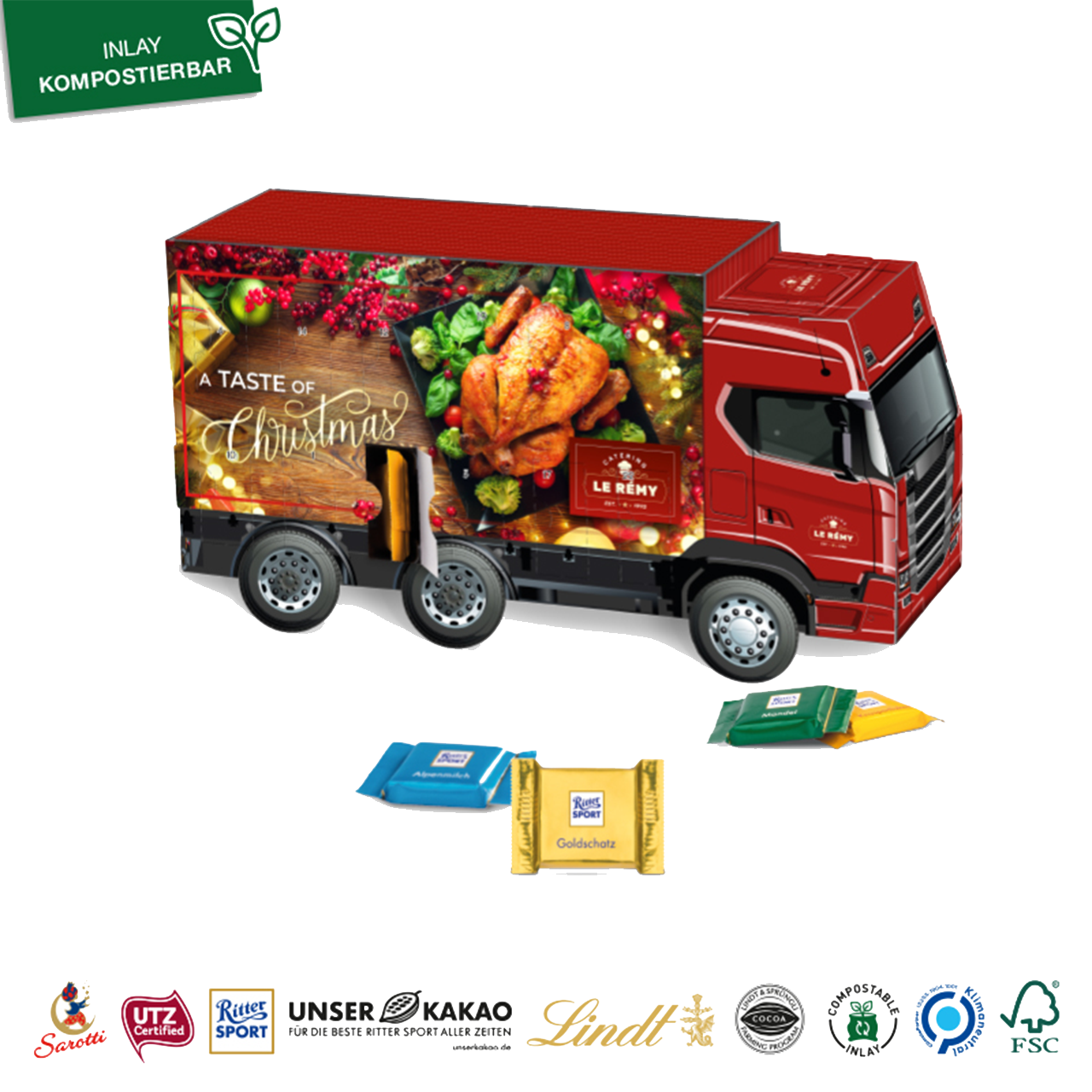 Ritter Sport Adventskalender LKW Werbeartikel