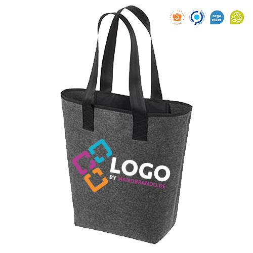 Recycling Filz Shopper New Classic grau