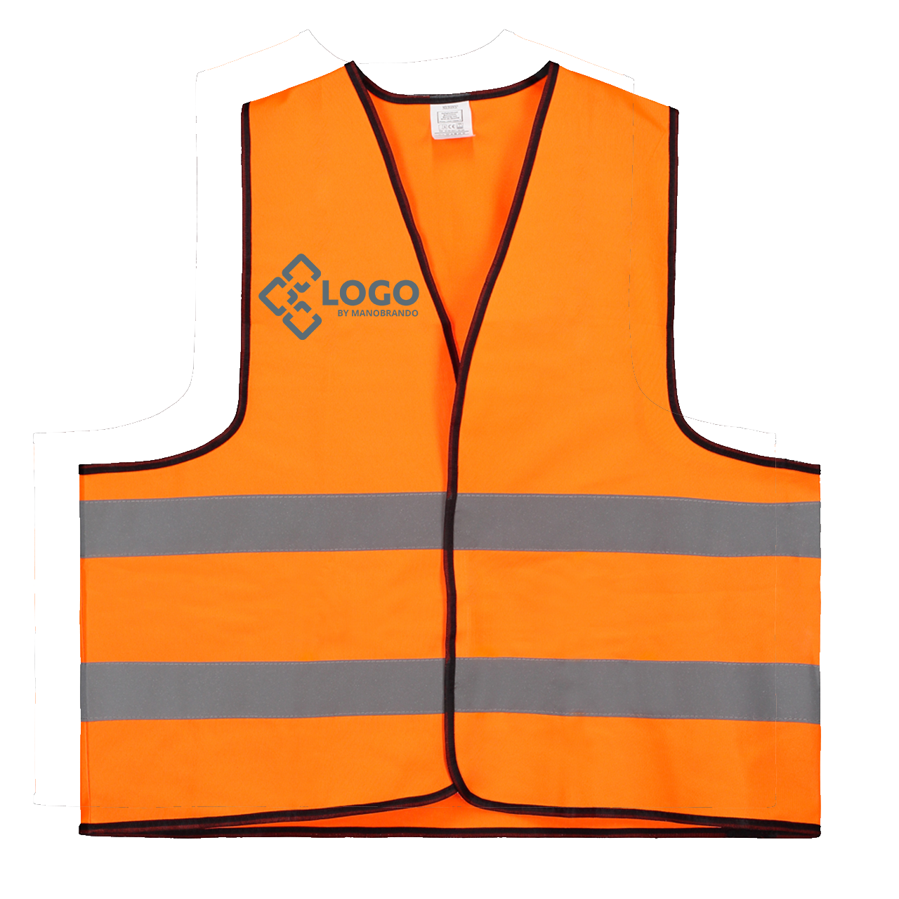 Warnweste orange bedrucken
