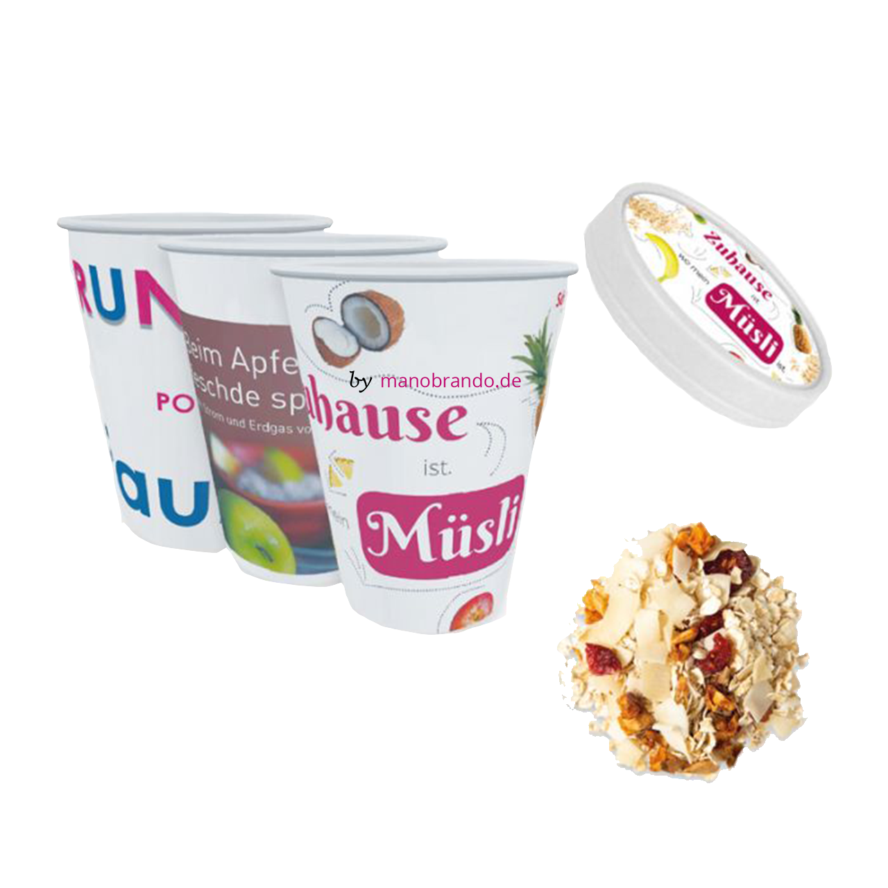 Bio Porridge Kokos-Früchte Werbemittel