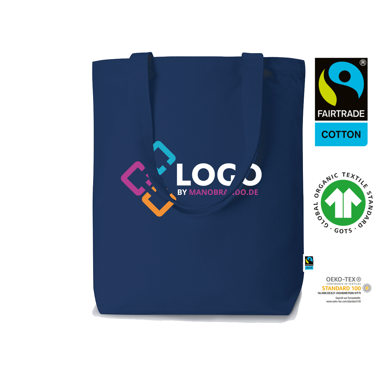Bio Baumwolltasche mit Logo Aufdruck